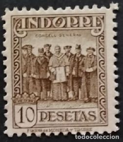 Sellos: ANDORRA Edifil 43 sellos nuevos ** año 1935 1943 MNH Paisajes de Andorra